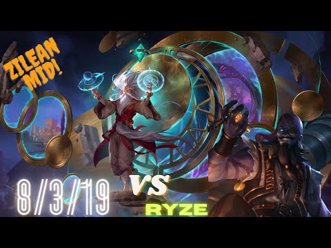 ZILEAN VS RYZE. MAIS UMA VEZ BATENDO NO VELHO DO LIVRO, VIROU FREGUESIA.