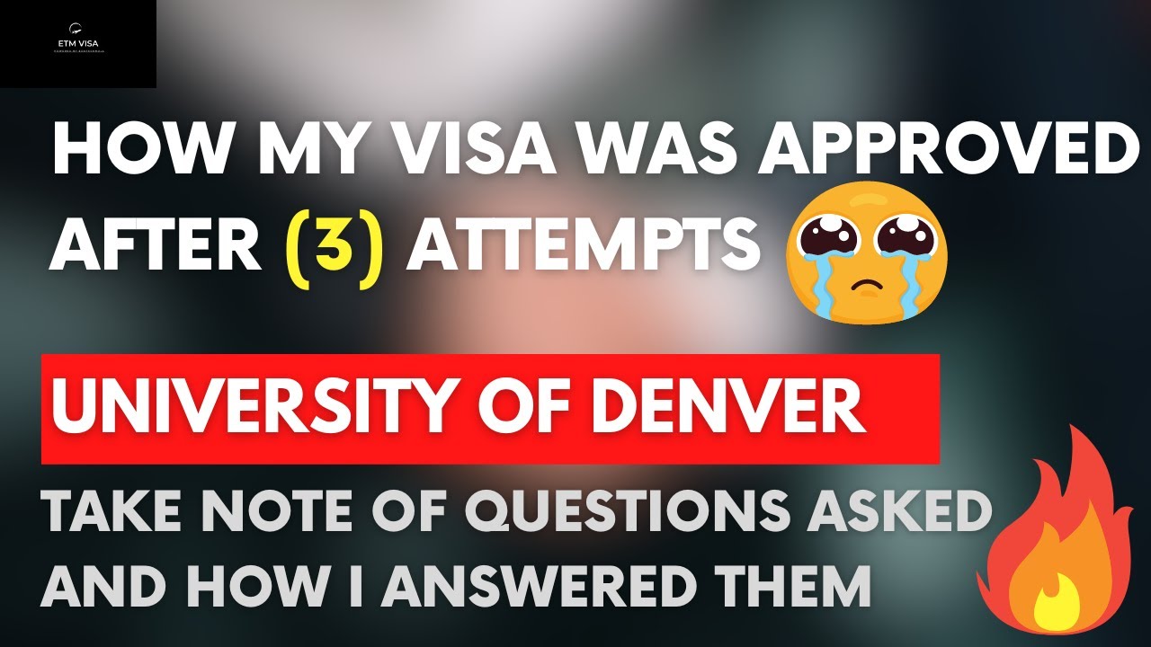 Shocking F-1 Visa Interview Experience Transcripts || Fall 2023 || University of Denver  🇺🇲