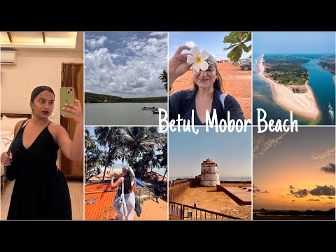 Exploring New South Goa Beaches | Betul Fort | Betul, Mobor Beach | River meets the sea😍 #goatourism