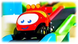 CARS FOR CHILDREN VIDEO: Toy Car with Racing Track, Set Mega Speedway Toys Review