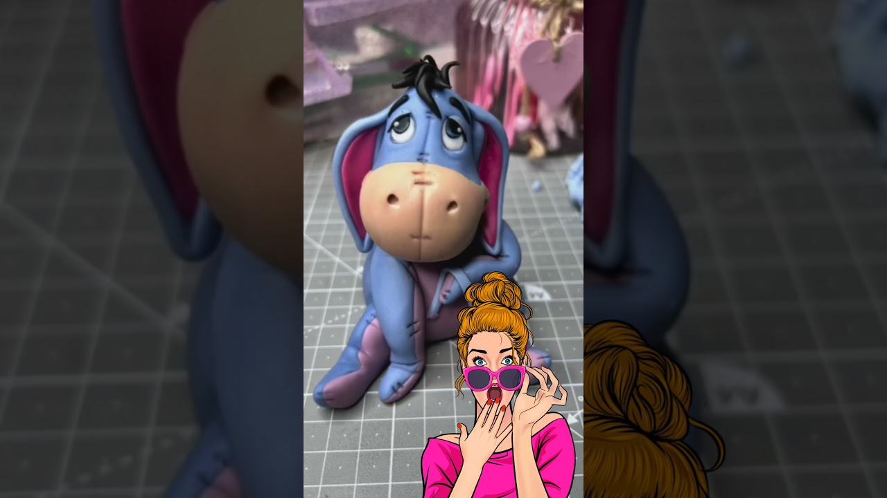 Modelagem bisonho, ursinho pooh #bolo #confeitaria #pastaamericana