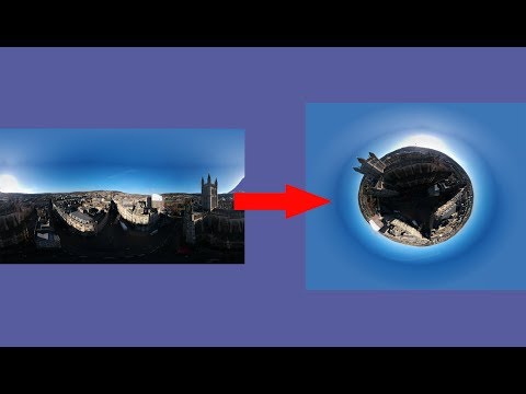 DJI Spark flat panorama to sphere photoshop how-to