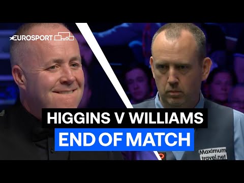 Mark Williams Beats John Higgins In Epic Encounter | End of Match | Eurosport Snooker