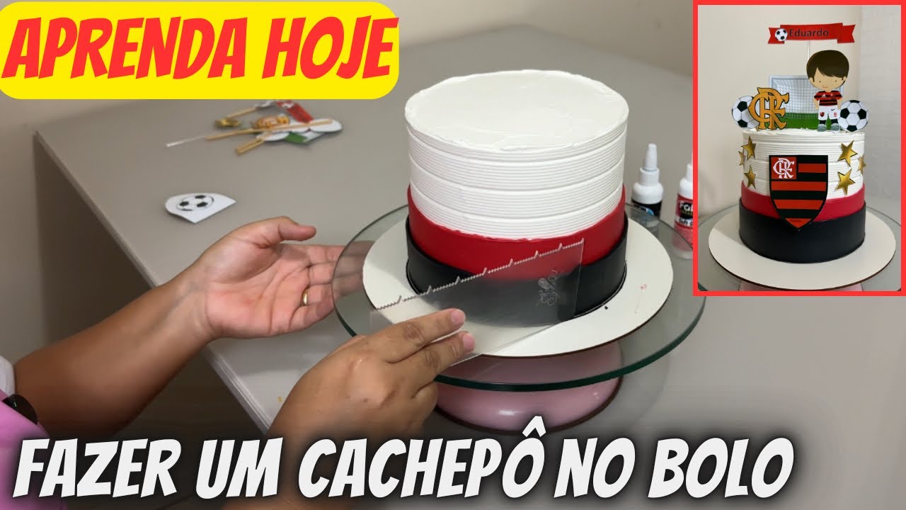 THIS IS HOW TO MAKE A CACHEPÔ ON A CHANTININHO CAKE (easiest method)
