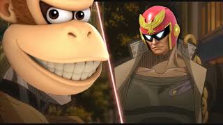 [Super Smash Bros Ultimate x JoJo] Donkey Kong Rapid-Fire Punches (Final Smash) VS Captain Falcon