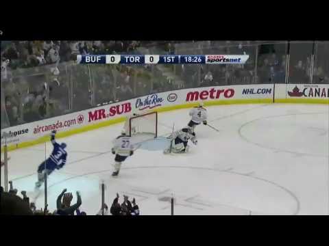 Dion Phaneuf Slapshot Goal (3/29/11) [HD]