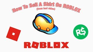 HOW TO SELL A ROBLOX SHIRT ON IPAD