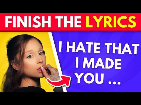 Finish the Lyrics: 2026 Songs 🎤 | Music Quiz