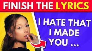 Finish the Lyrics: 2026 Songs 🎤 | Music Quiz