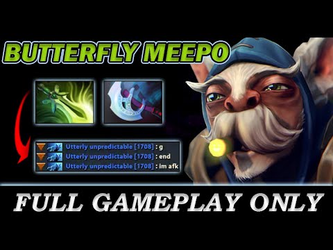 Manta Style and Butterfly Meepo  - Full Gameplay Meepo #150