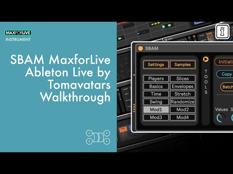 SBAM Walkthrough Maxforlive Ableton Live Tomavatars
