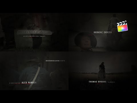 Historical Opener Modular Template for Apple Motion & FCPX - MotionVFX