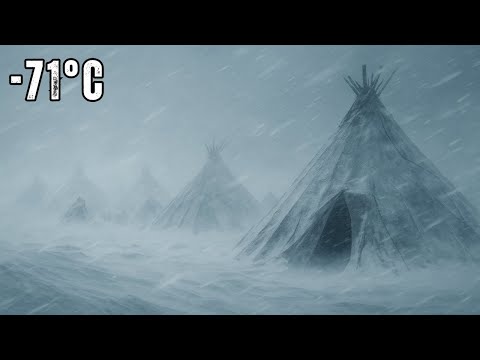 Familia de Yakutia construyendo una tienda nómada a -71 °C (-96 °F) | Yakutia #5