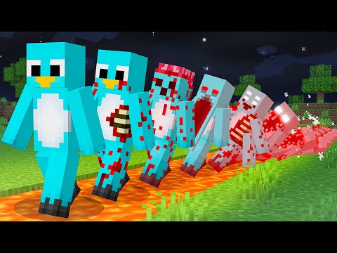 Minecraft, But Damage = More Scary