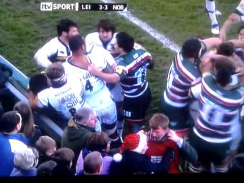 Northampton v Leicester 2011 .... great fight!