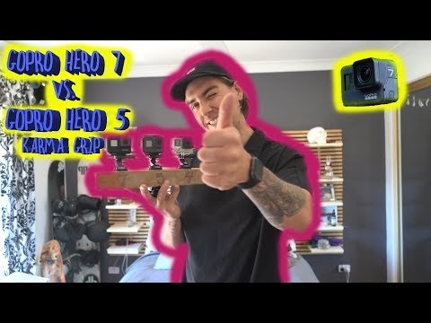 GOPRO HERO 7 VS GOPRO HERO 5 KARMA GRIP SKATEBOARDING // Quick channel update and camera review!!