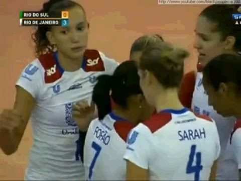 Superliga Feminina de Volei 2012/2013 (quartas de final) jogo 2 -  Rio do Sul 0 x 3 Unilever Sky
