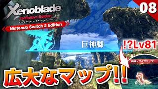 【ゼノブレイドDE】序盤のフィールドにラスボスみたいなのいるんだがｗｗｗ巨神脚（ガウル平原）【初見実況】#8