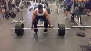 495 lbs(225kg) deadlift @ 170lbs(77kg)