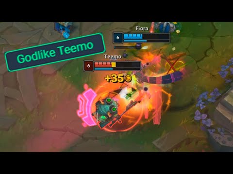 GODLIKE OTP TEEMO AGAINST FIORA WITH ULTIMATE