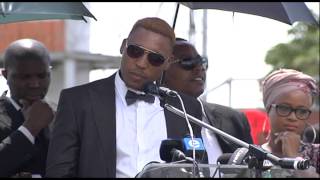 Music group Skwatta Kamp at Flabba's funeral