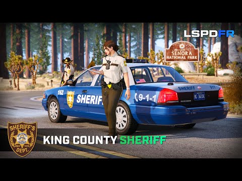 Playing GTA5 as King County Sheriff from the Walking Dead | GTA5 LSPDFR