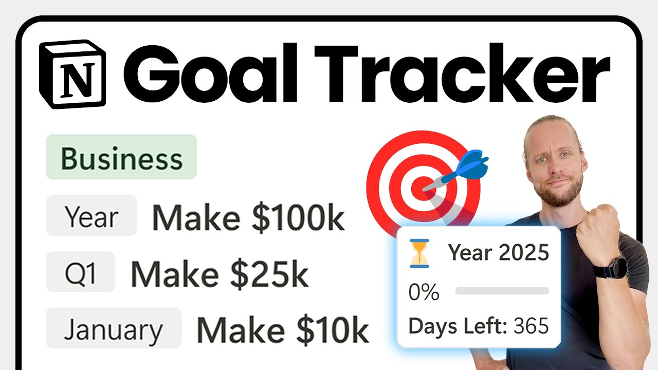 The #1 Notion Goal Tracker for 2025 | Full Tutorial + Free Template