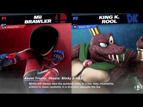 Super Smash Bros. Ultimate: Mii Brawler (Xavier the Husky) VS. King K. Rool (SlayerRocker83)