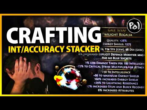 The Luckiest Guy in Town | Crafting Accu/Int Stacker Gear | Path of Exile 3.27