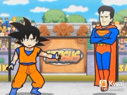 Goku VS Seya, Superman, Spiderman y Mujer Maravilla