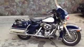 2005 FLHTPI Harley Davidson Police Electra Glide , Blue & White.
