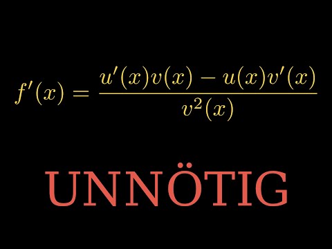 Ableitungsregeln- Warum die Quotientenregel unnötig ist