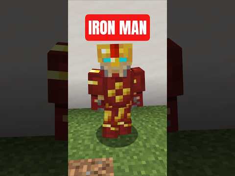 Minecraft: Iron Man Armor Trim #marvel #minecraft