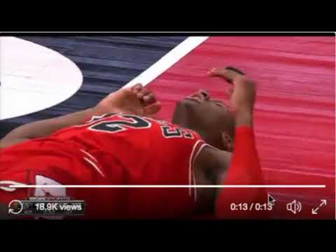 KRIS DUNN - BRUTAL fall after made dunk (Loses Teeth) vs Warriors