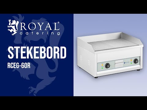 video - Stekebord - 600 x 400 mm - Royal Catering - 2 x 2,500 W