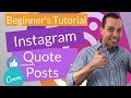 How To Design Instagram Images In Canva | Complete Instagram Post Guide For Beginners