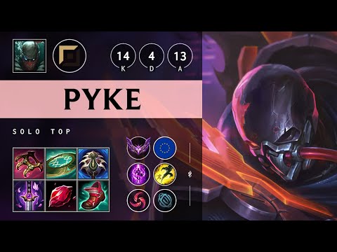 Pyke Top vs Shen: Unstoppable - EUW Master Patch 14.18