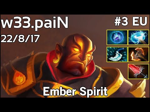 w33 [paiN] Ember Spirit - Dota 2  7.18