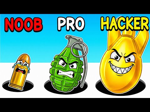 Eating NUKES to Upgrade in Attack Hole!