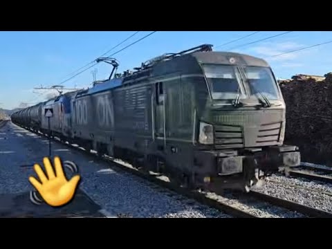 TRAIN MIX AT ŠENTJUR TRAIN STATION - incl. Siemens Vectron, Stadler KISS double-decker, Brigitte,etc
