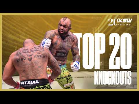 TOP 20 NOKAUTÓW w historii KSW - 20-lecie KSW | XTB KSW 100