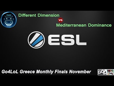 Go4LoL Greece , Monthly Finals November 2014 - Different Dimension vs Med. Dominance (Game1)