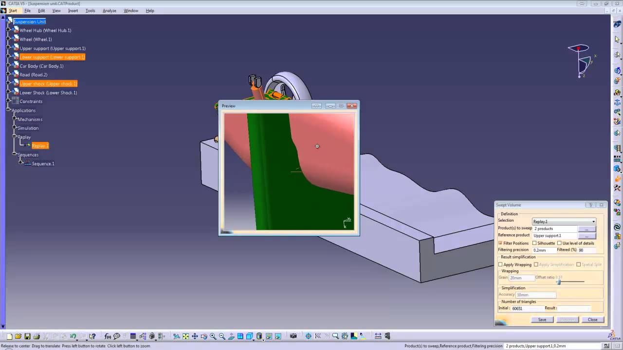 Kinematic Simulations in CATIA
