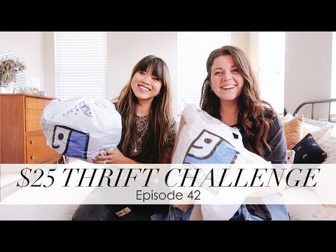 bychloewen $25 Thrift Challenge - Episode 42 // Shopping for fall & How to cut jeans!