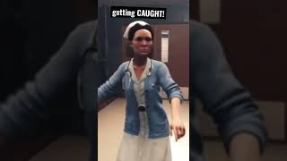 WHAT HAPPENS IF YOU GET CAUGHT ON A WAY OUT? 😧 #shorts #gaming