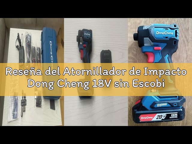 Vídeo relacionado con Atornillador de Impacto Dong Cheng 18V sin Escobillas, 208Nm, Modo Autoperforante, 3200 rpm, 4300 ipm, Portabrocas Hex 1/4", 3 Velocidades, con 2 Baterías de 2.0 Ah