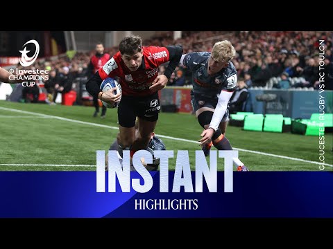 Powerful performance! | Gloucester Rugby v RC Toulon | Investec Champions Cup Instant Highlights