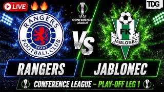 Rangers vs Jablonec LIVE | UEFA Conference League Play-off Leg 1 | Football Match 2026
