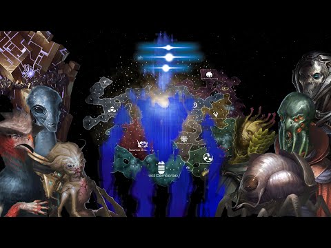 Stellaris Timelapse - Materialist Empires vs Extradimensional Invaders