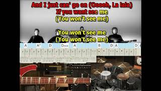 You Won’t See Me  Beatles Mizo lead and back vocals lyrics chords tabs